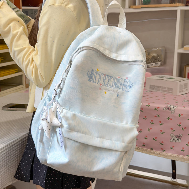Casual Canvas Backpack with Keychain Stornfield