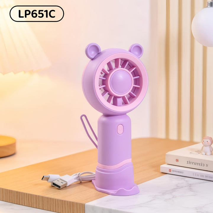 Ladies Portable Mini Handheld Fan with Cat Ears Stornfield