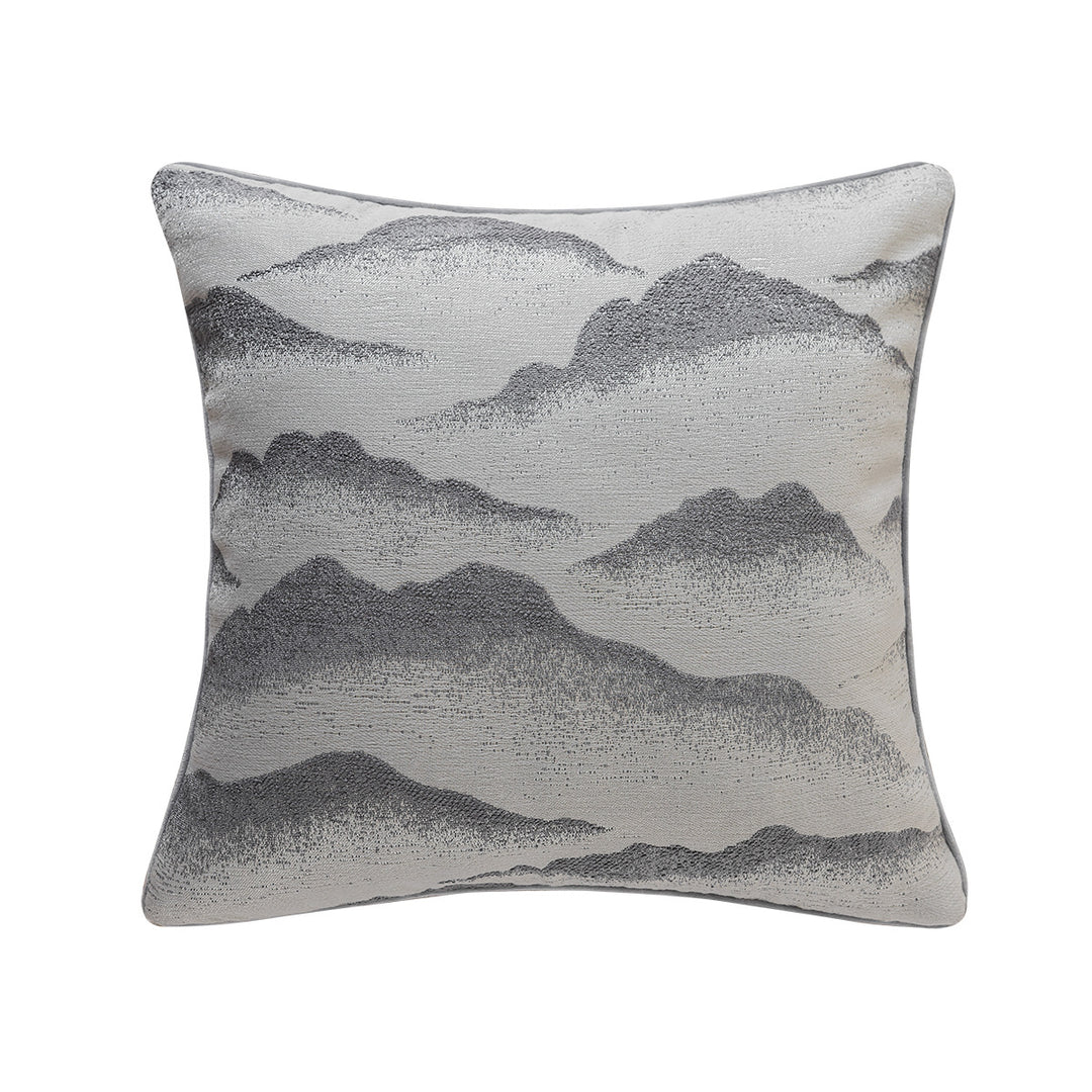 Artistic decorative pillow with cloud pattern