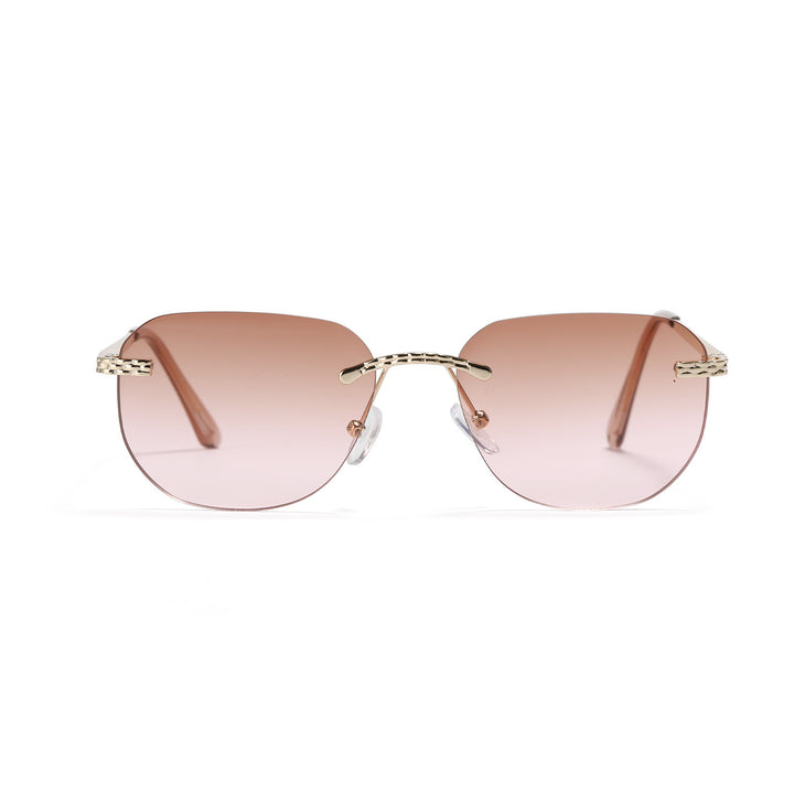 Women's Casual Oversized Sunglasses with Elegant Metal Frame Stornfield