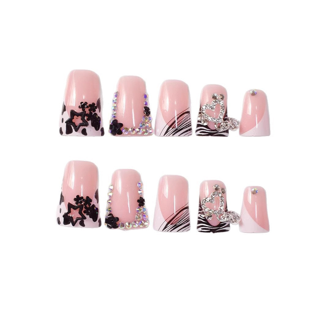 Glamorous 3D Rhinestone Nail Art Extensions Stornfield