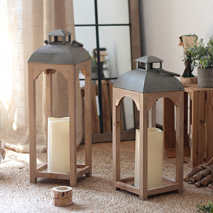 Decorative wooden lantern Stornfield