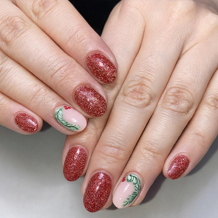 Festive Glitter Gel Nail Art Set Stornfield