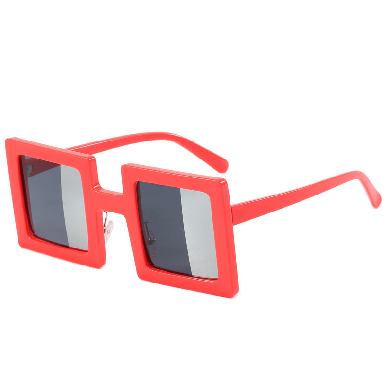 Women's fashionable square sunglasses with a unique, clear design Stornfield