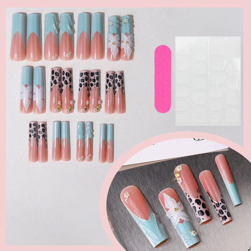 Artistic Press-On Nail Design Set Stornfield