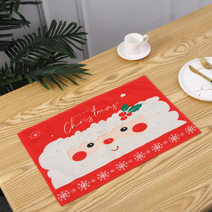 Christmas place mats with festive Santa motif Stornfield