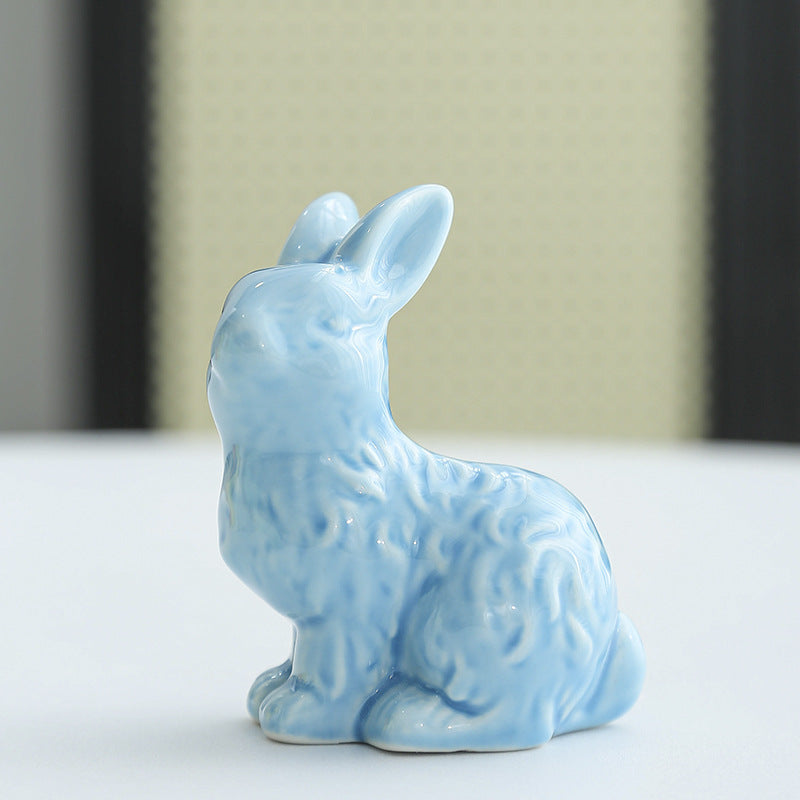 Whimsical Ceramic Rabbit Sculpture Stornfeild