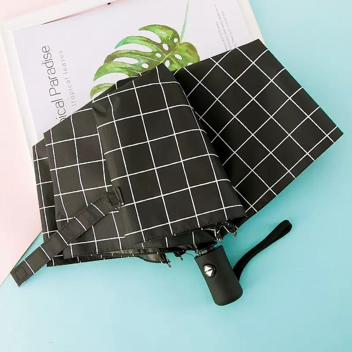 Women's Folding Umbrella with Elegant Feather Design Stornfield