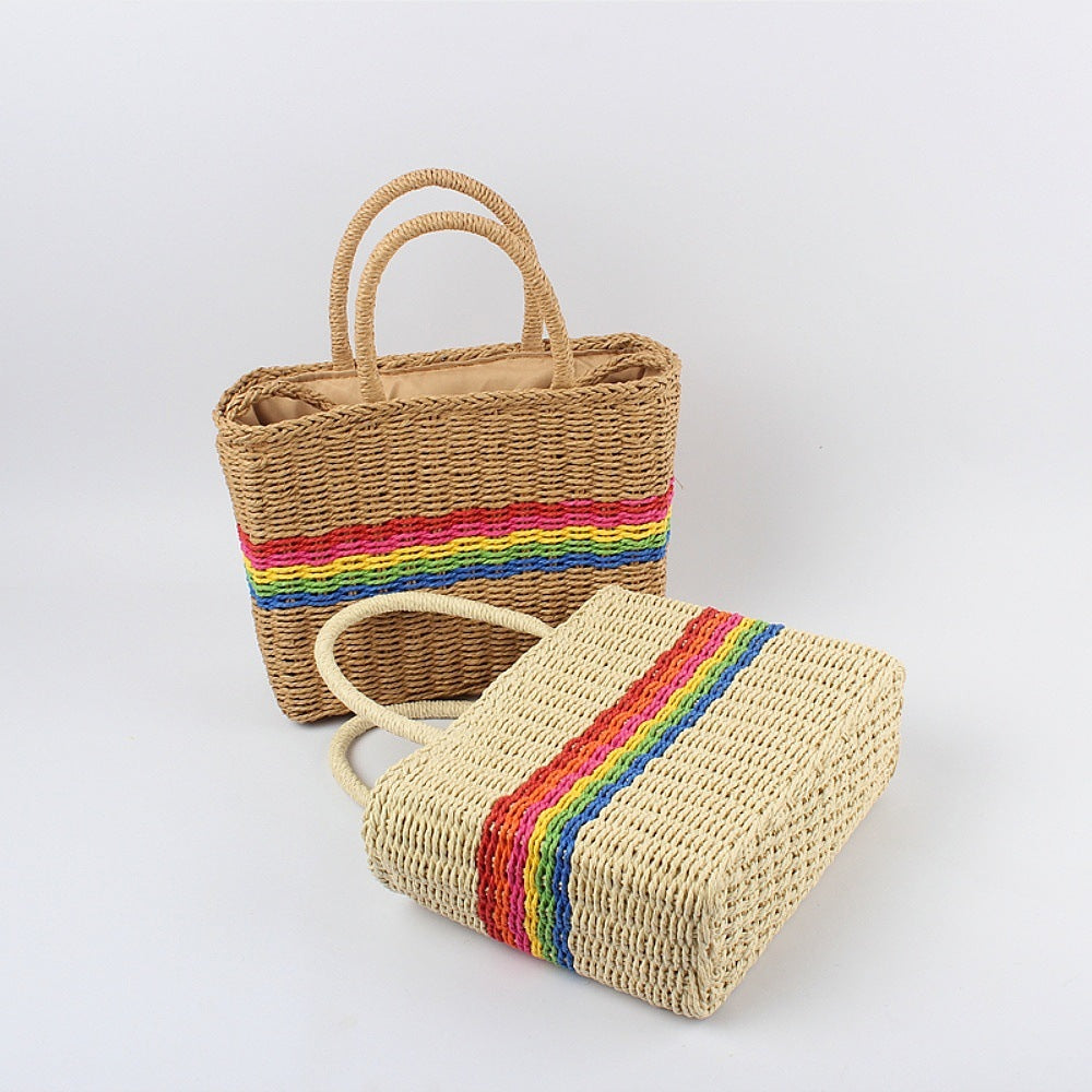 Handbag with Colorful Stripe Design Stornfield