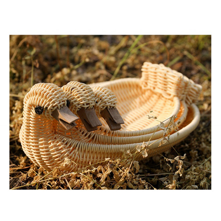 Unisex Braided Decoration Basket in Duck Shape Stornfield
