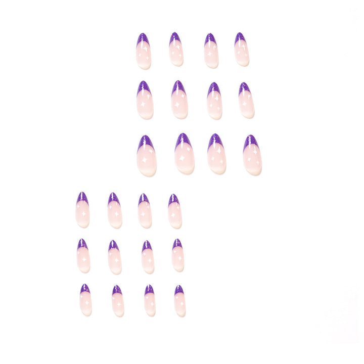 Artistic stiletto nails with glitter design Stornfield