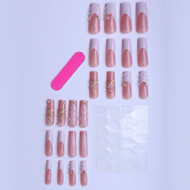 Premium Decorative Long Press-On Nails