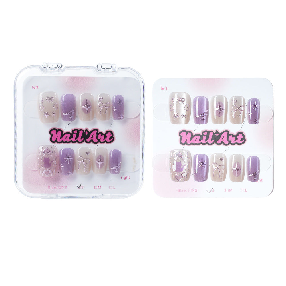 Elegant Premium Press-On Nail Art Set Stornfield