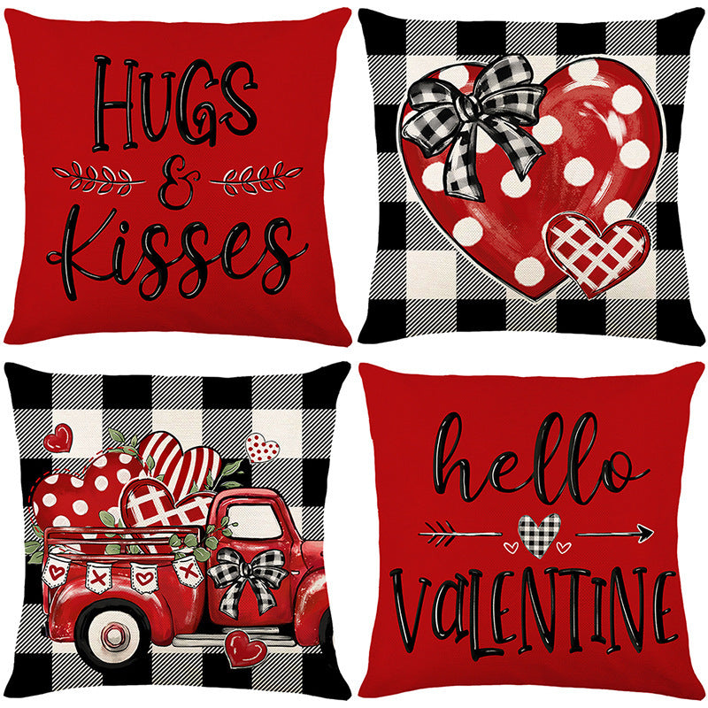 Decorative Love Message Throw Pillow