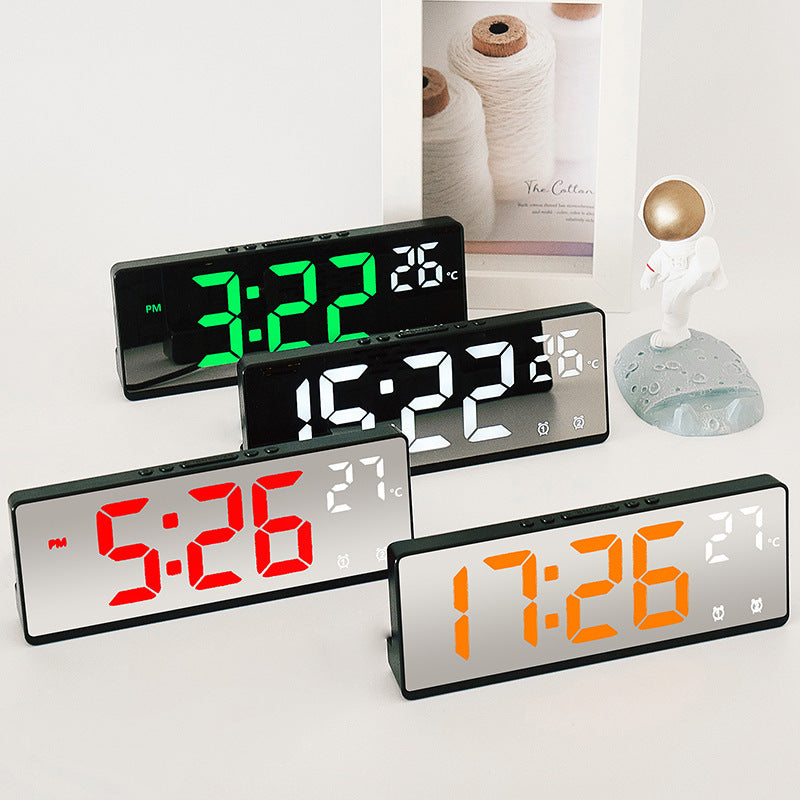 Digital alarm clock with temperature sensor and mirror function Stornfield