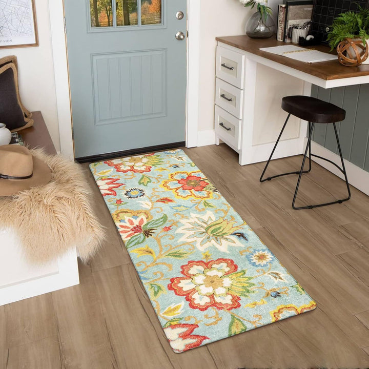 Floral Pattern Runner Rug