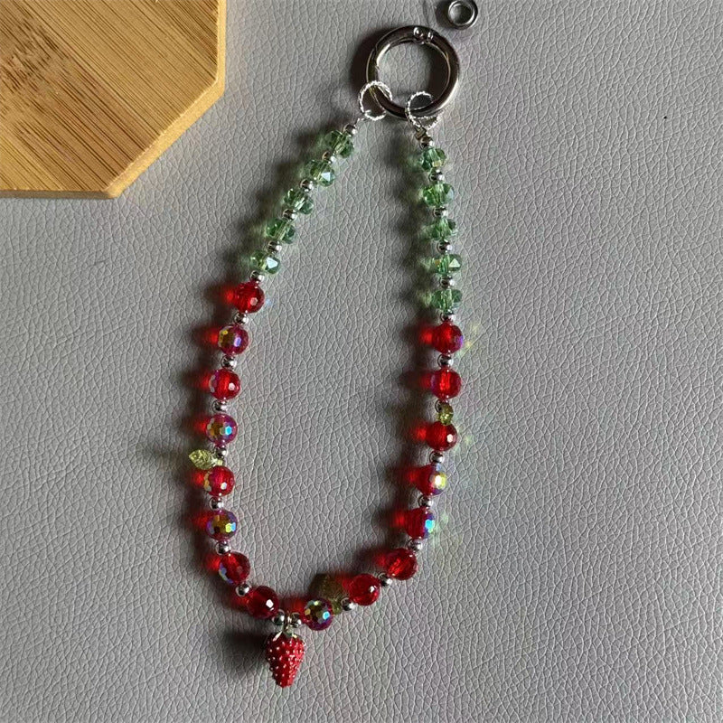 Decorative Strawberry Charm Keychain Stornfield