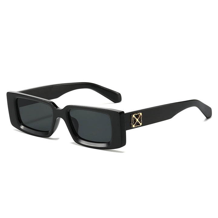 Oversized Geometric Sunglasses with Decorative Metal Accents Stornfield