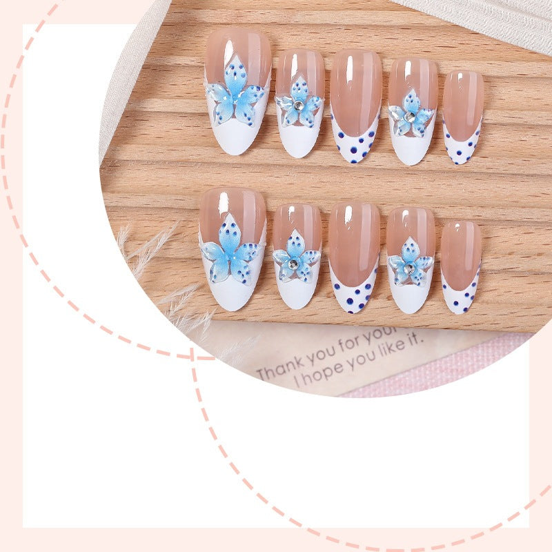 Glamorous 3D Art Nails with Floral Accents Stornfield