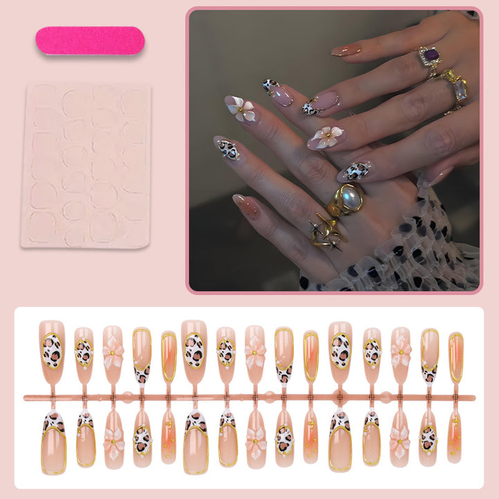 Nail art set with floral and animal accents Stornfield