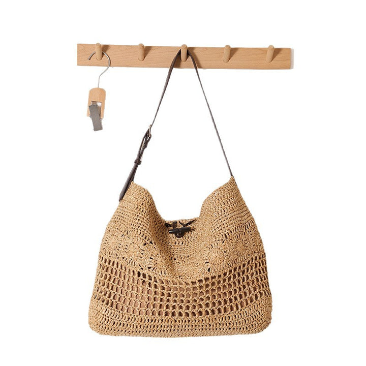 Hand-knotted shopper bag with trendy mesh design Stornfield