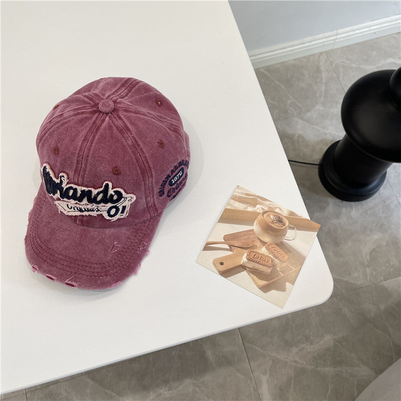 Men's Distressed Vintage-Inspired Baseball Cap Stornfield