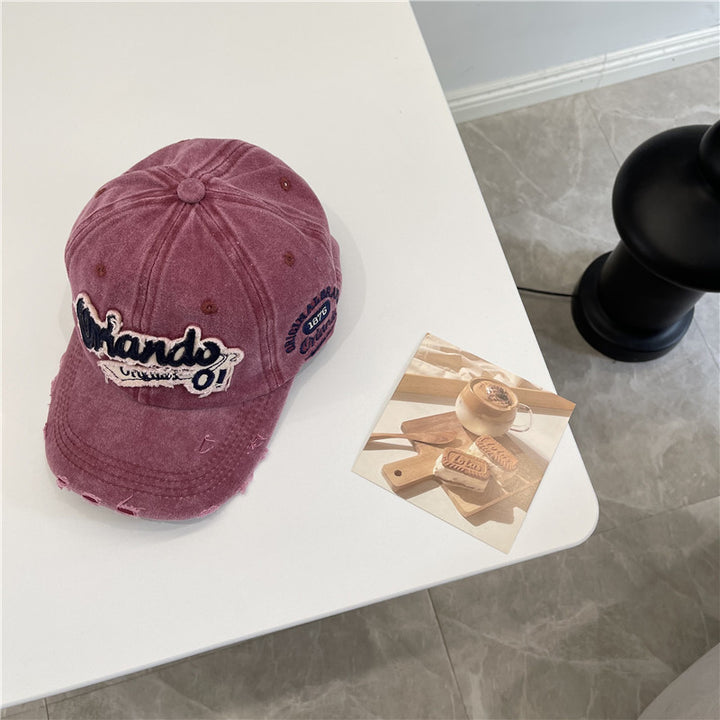 Men's Distressed Vintage-Inspired Baseball Cap Stornfield