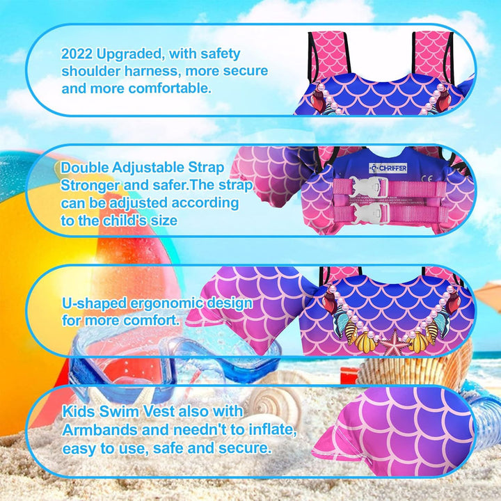 Women's swim wing system with safety belt Stornfield