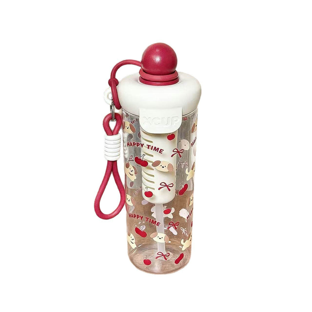 Women's water bottle with cheerful design and practical carrying handle Stornfield
