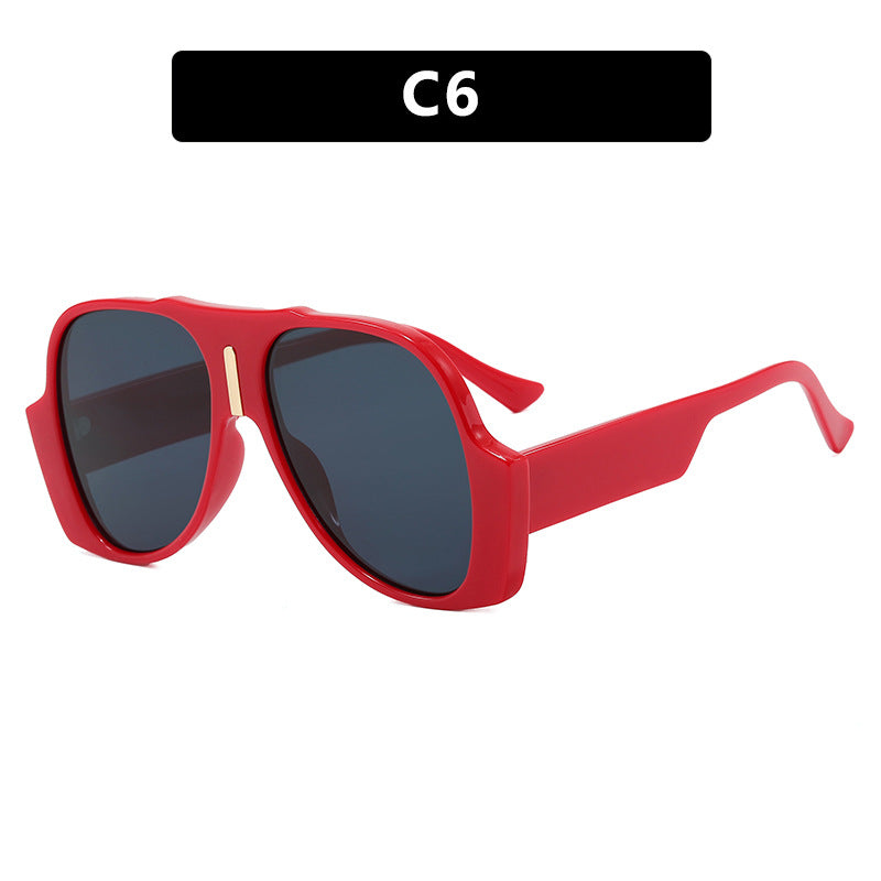 Women's square sunglasses with unique animal pattern frame and UV protection Stornfield