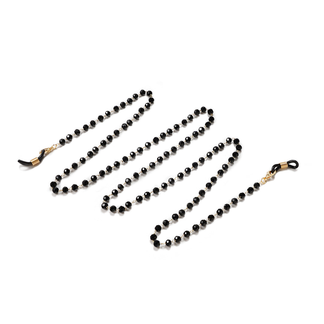 Pearl glasses chain with crystalline shine Stornfield