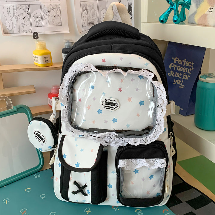 Whimsical Star-Embellished Cute Backpack Stornfield