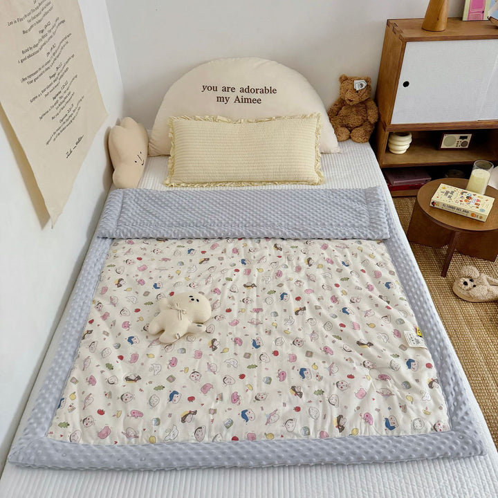Reversible Minky Dot Plush Baby Blanket