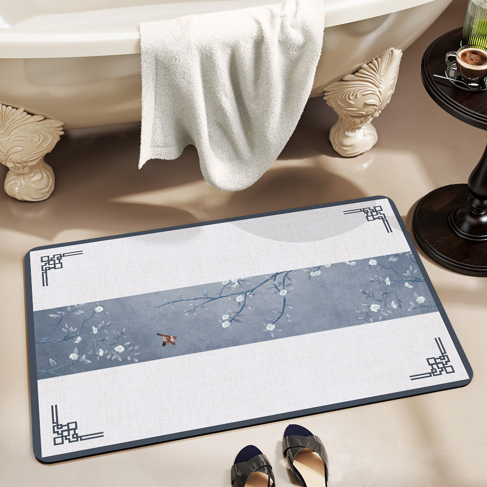 Elegant Geometric Bathroom Mat Stornfield