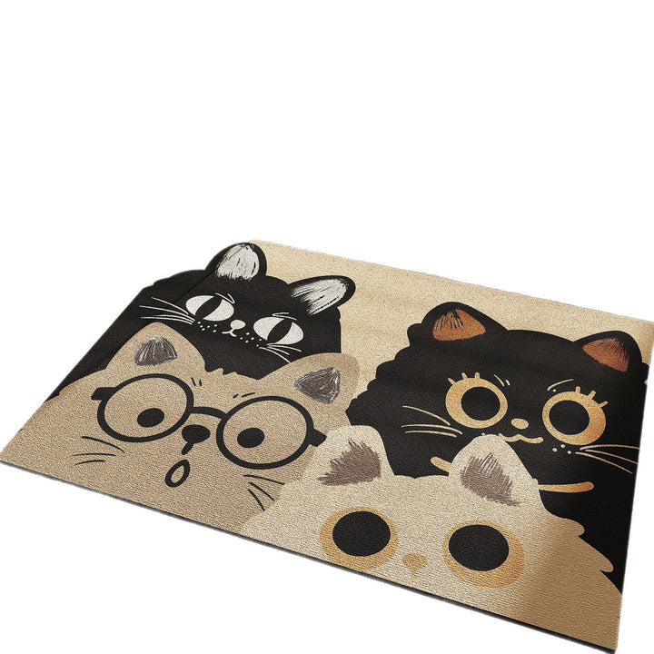 Cute Cat-Themed Bath Mat