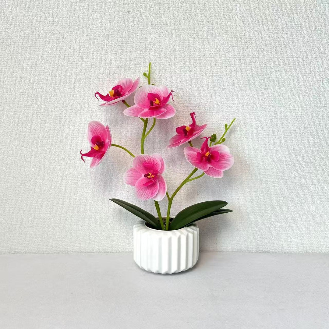 Lifelike Orchid Decorative Table Centerpiece