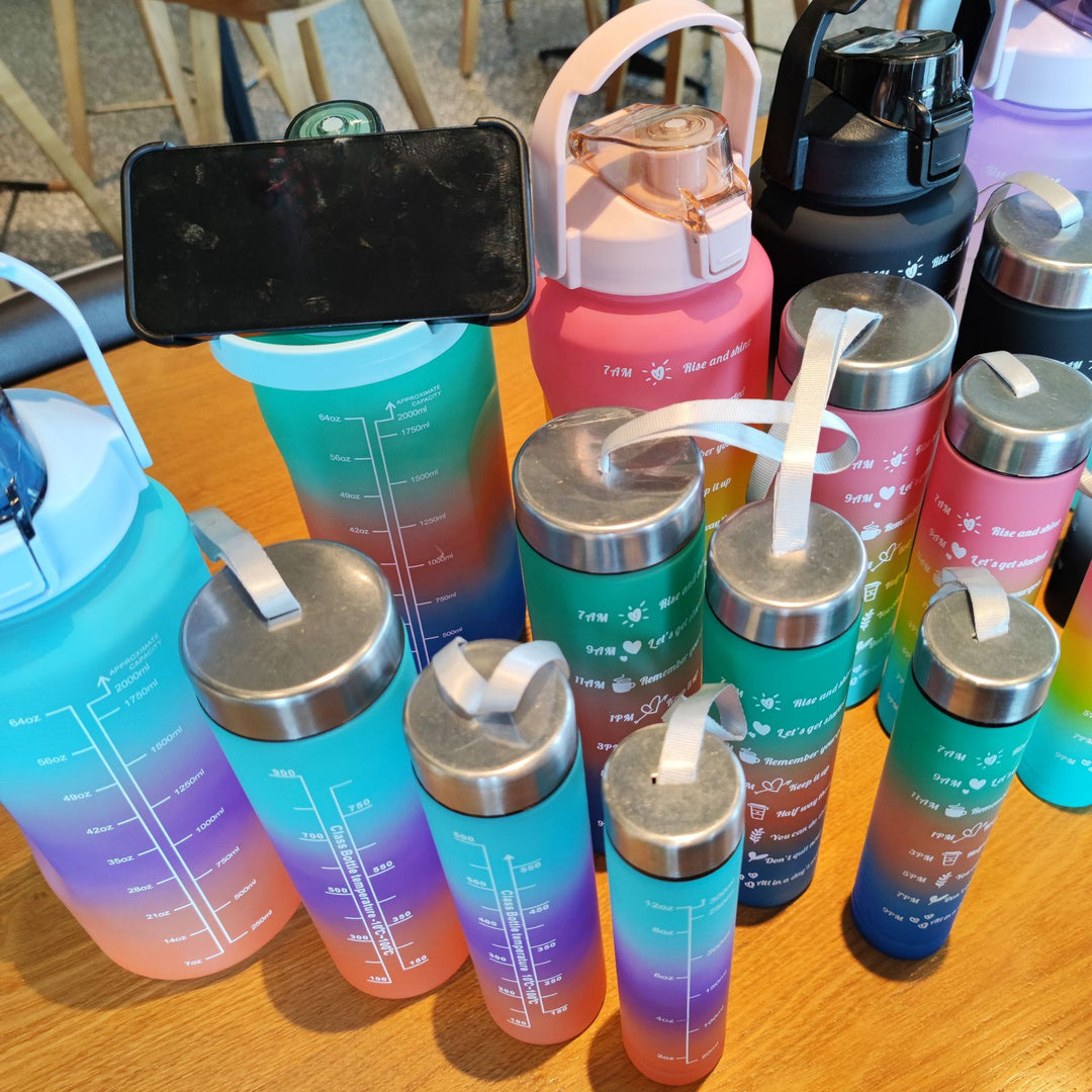 Ladies' Motivation Water Bottle with Time Scale and Ergonomic Design Stornfield