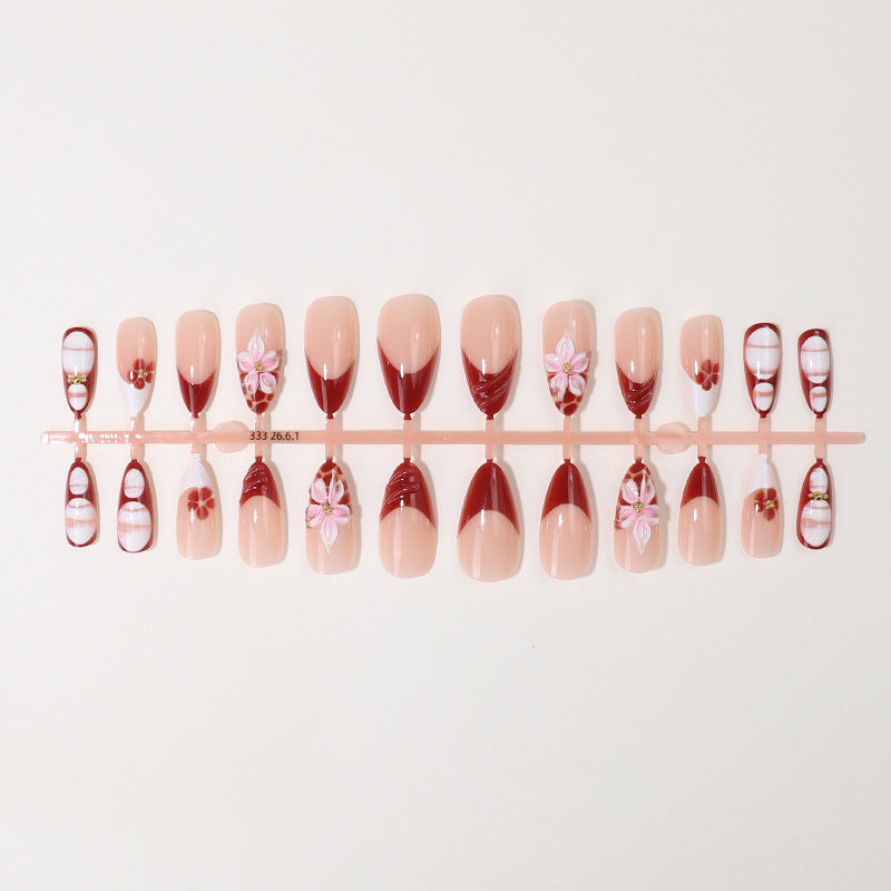 Artistic Floral Press-On Nail Collection Stornfield