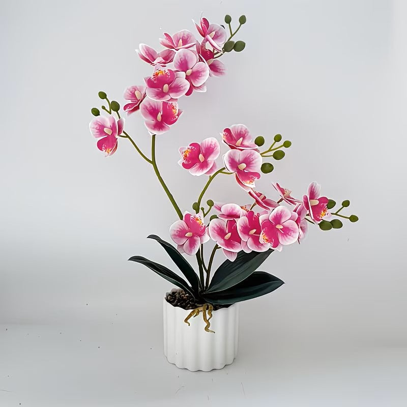 Artificial Orchid Flower Display for Home Decor and Indoor Display