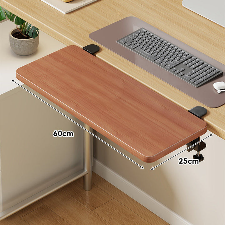 Extra-Wide Low-Profile Under-Desk Slide-Out Keyboard and Mouse Platform
