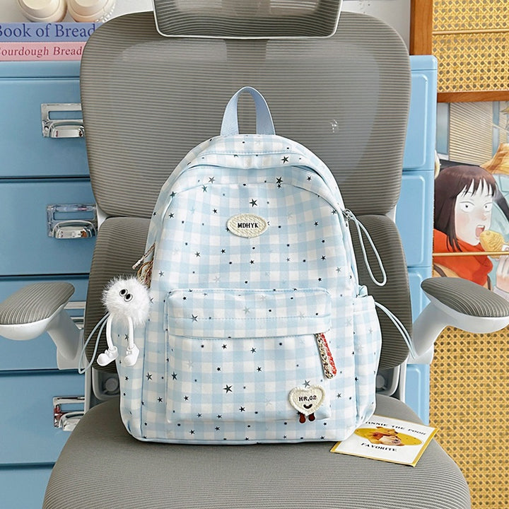 Stylish Checkered Mini Backpack Stornfield