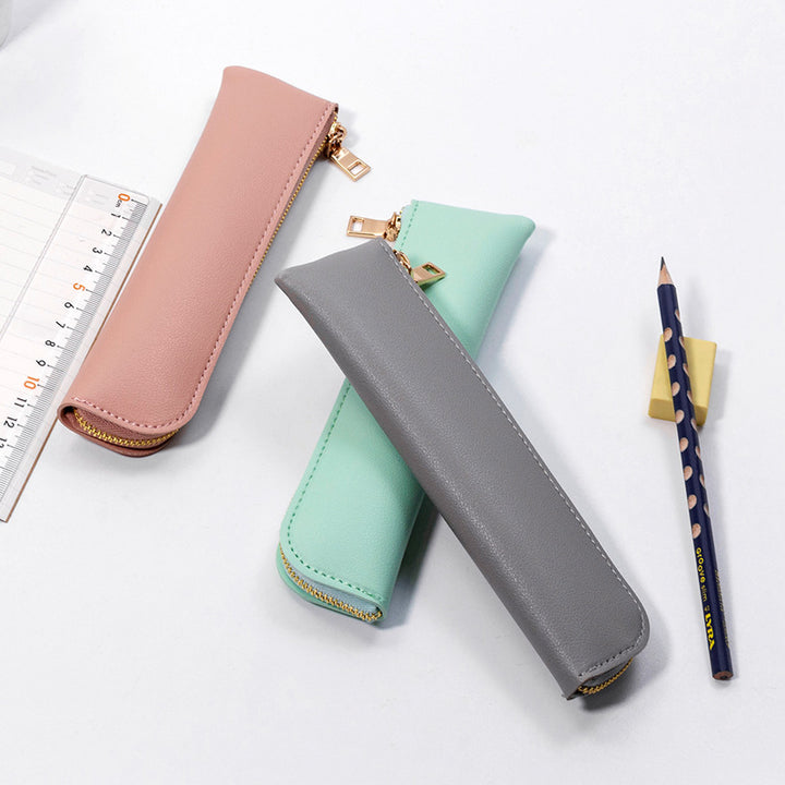Premium Leather Zippered Pencil Case Stornfield