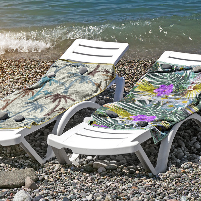 Beach towel made of skin-friendly microfiber with a creative pattern mix Stornfield