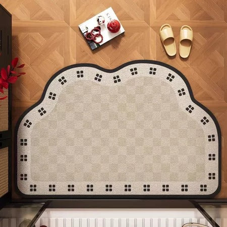 Decorative Cat Themed Plush Bath Mat