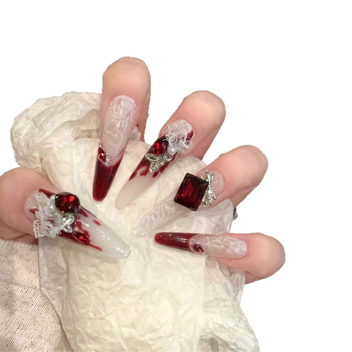 Elegant Decorative Press-On Nail Art Set Stornfield