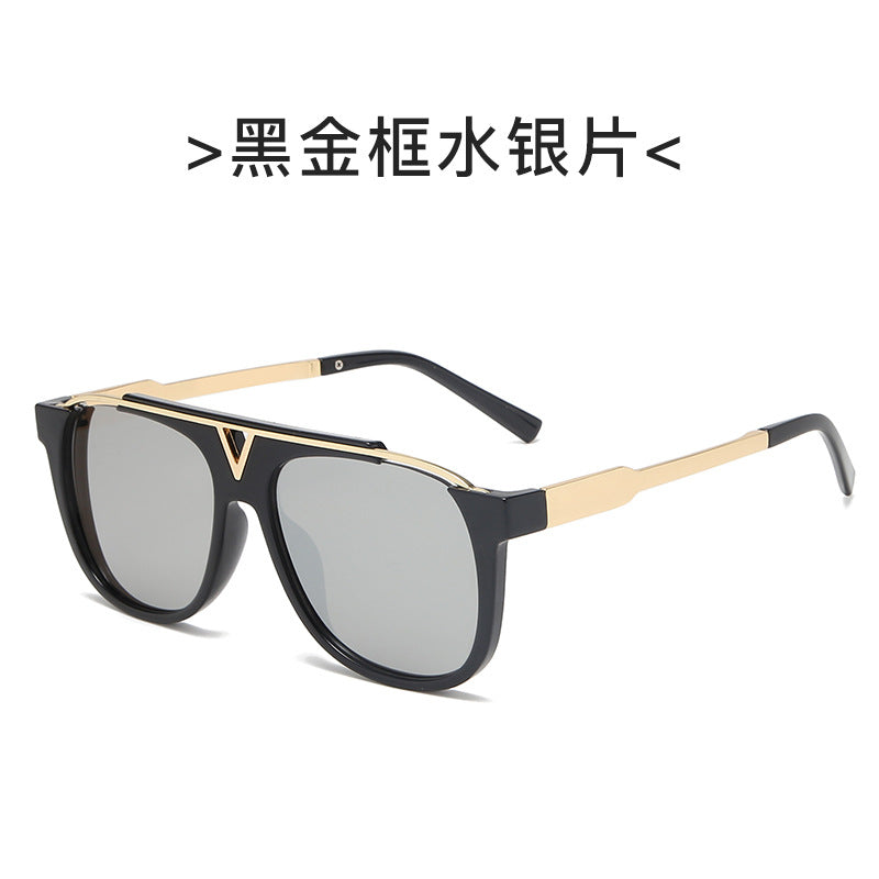 Women elegant oversized sunglasses with stylish transparent frame Stornfield