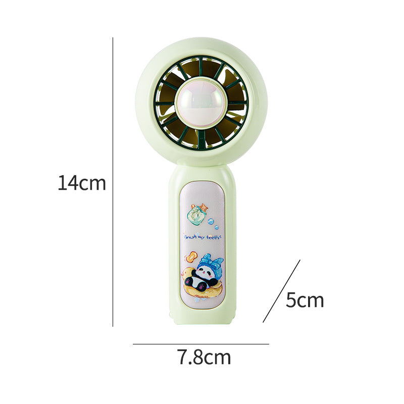 Women's Portable Hand Fan with Cute Panda Design Stornfield
