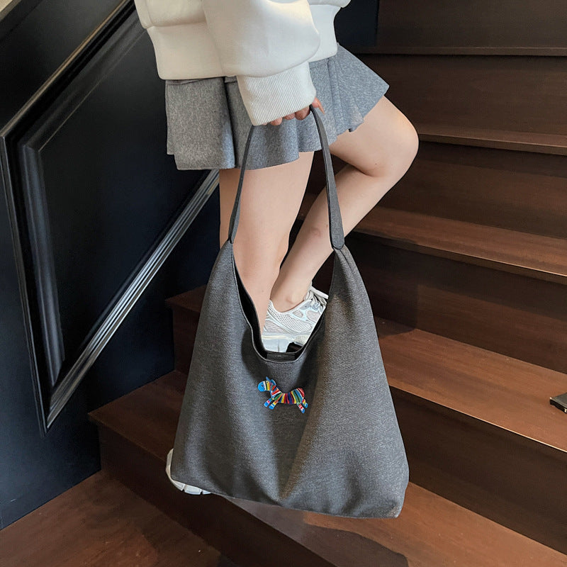 Cute Dog-Themed Shoulder Tote