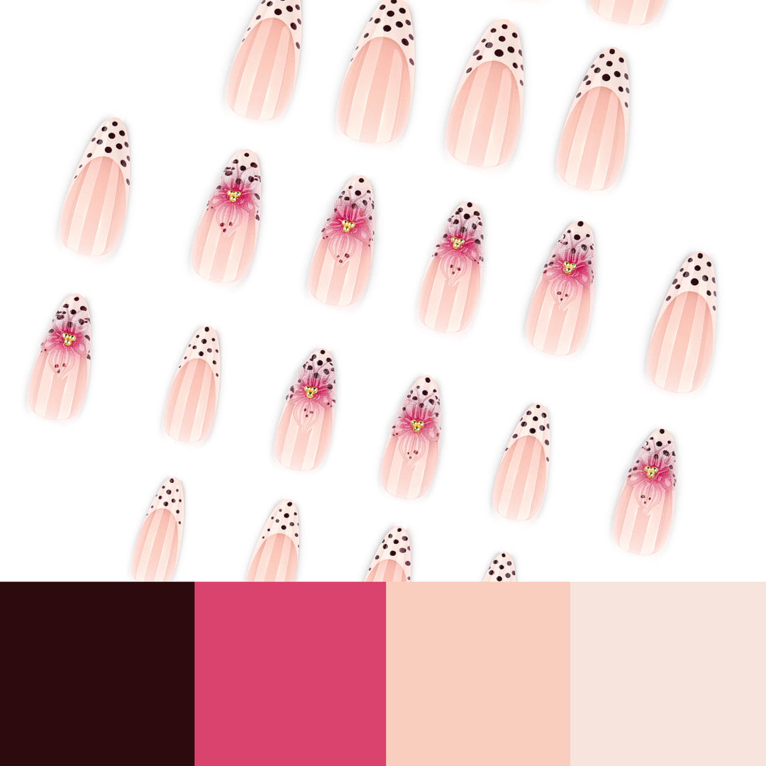 Artificial nail art with floral accents Stornfield