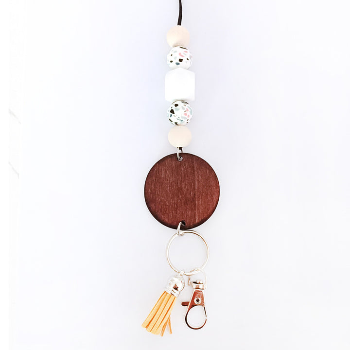 Wooden Beaded Keychain Holder Stornfield